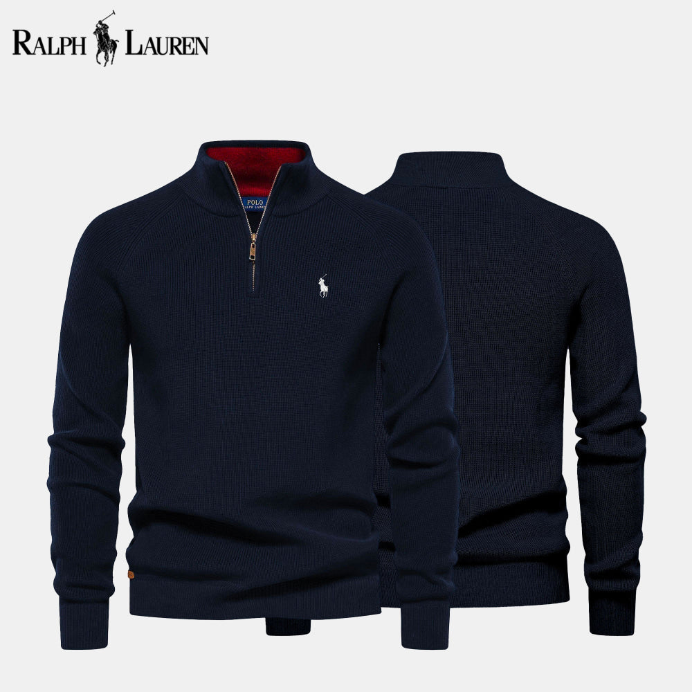 R&L Zip Neck Sweater - CLEARANCE