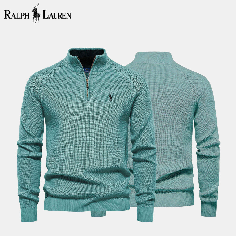 (BUY 1 GET 2) R&L Zip Neck Sweater - CLEARANCE
