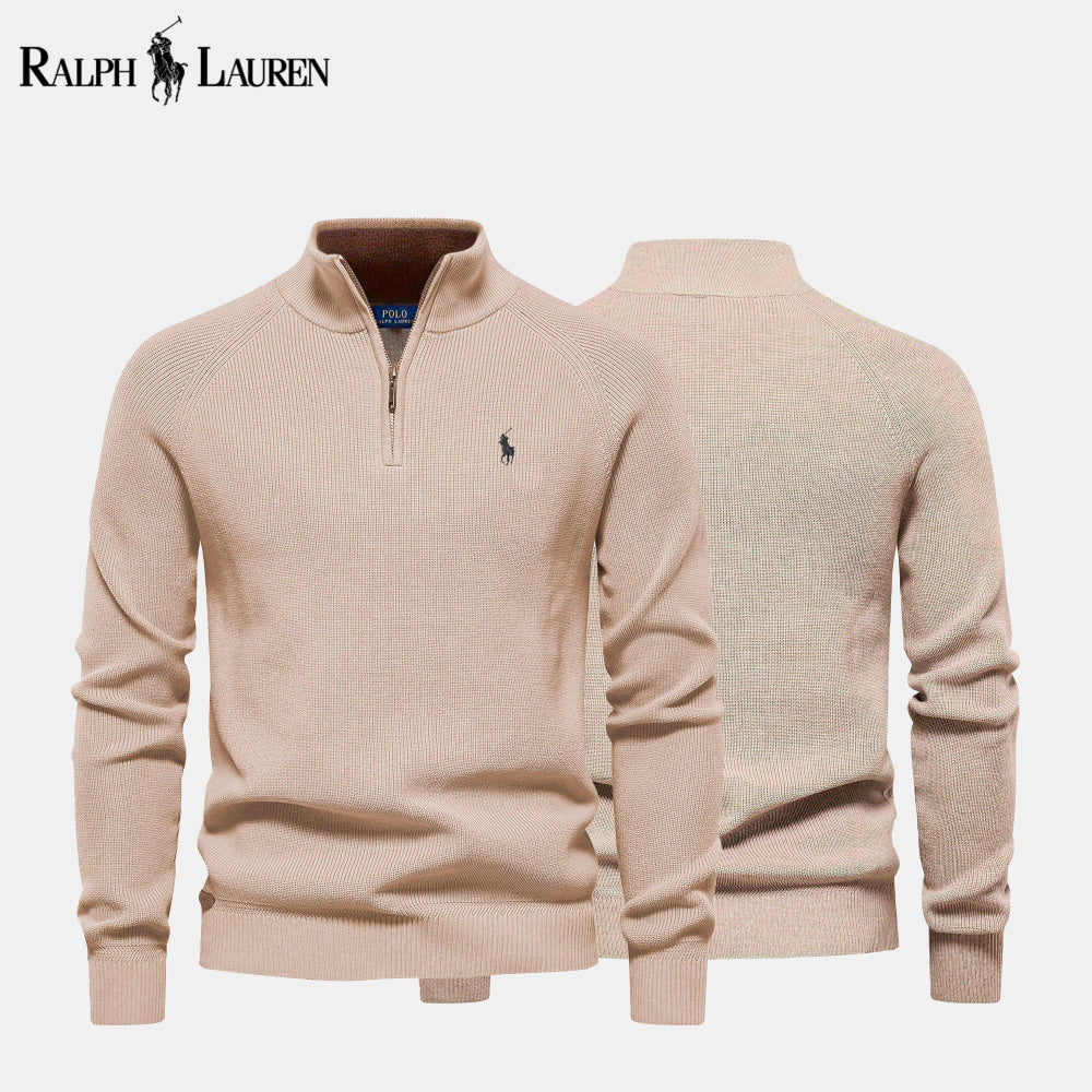 (BUY 1 GET 2) R&L Zip Neck Sweater - CLEARANCE