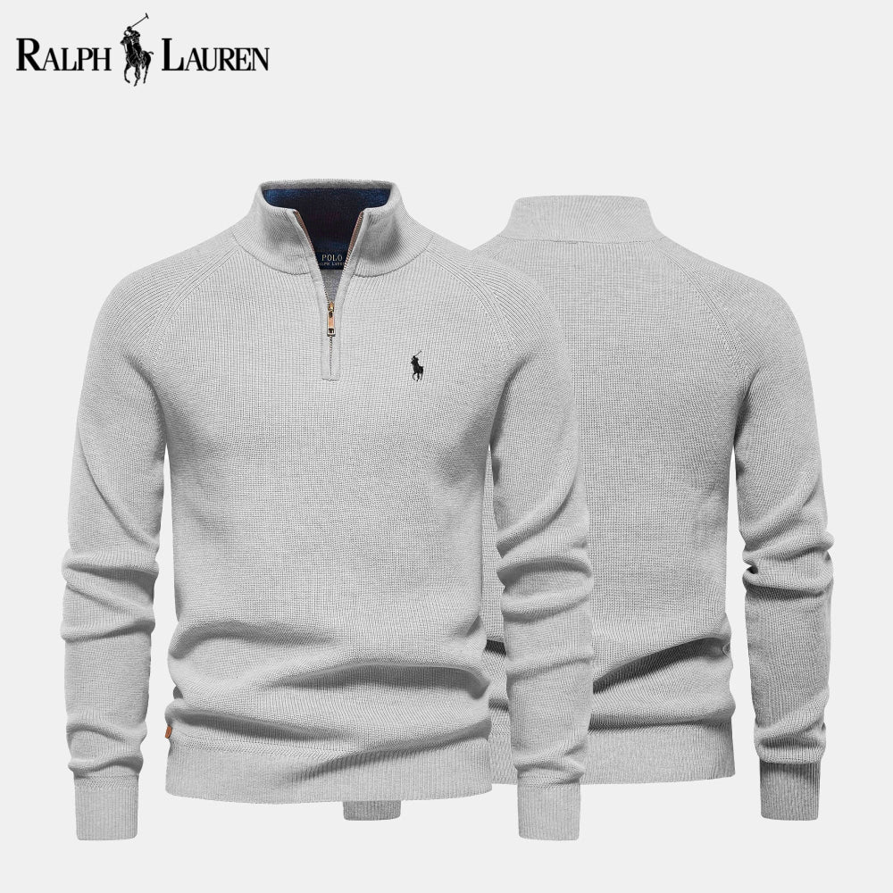 (BUY 1 GET 2) R&L Zip Neck Sweater - CLEARANCE